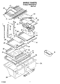 SHELF PARTS, OPTIONAL PARTS Diagram and Parts List for ER2CHMXPL00  Whirlpool Refrigerator