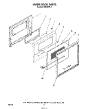 OVEN DOOR , LITERATURE AND OPTIONAL Diagram and Parts List for RS610PXK3  Whirlpool Range