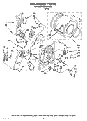 BULKHEAD PARTS, OPTIONAL PARTS (NOT INCLUDED) Diagram and Parts List for AED4370TQ0  Admiral Dryer