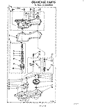 GEAR CASE Diagram and Parts List for CA2500XMW0  Whirlpool Washer