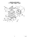 INTERNAL OVEN Diagram and Parts List for KEBS277YBL0  KitchenAid Wall Oven
