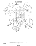 FRAME Diagram and Parts List for TU4100XTP2  Whirlpool Trash Compactor