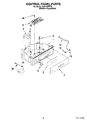 CONTROL PANEL PARTS Diagram and Parts List for KUIC15PRTS0  KitchenAid Ice Maker