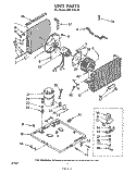 SECTION Diagram and Parts List for AHFE1440  Whirlpool Air Conditioner