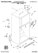 CABINET Diagram and Parts List for KTRP20MDAL02  Whirlpool Refrigerator