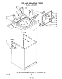 TOP AND CONSOLE , LITERATURE AND OPTIONAL Diagram and Parts List for LA5530XPW6  Whirlpool Washer