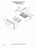FREEZER DOOR PARTS Diagram and Parts List for GI6FARXXY02  Whirlpool Refrigerator