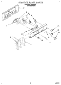 CONTROL PANEL Diagram and Parts List for FEP330BQ1  Roper Range