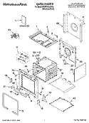 OVEN PARTS Diagram and Parts List for KDRP463LSS02  KitchenAid Range