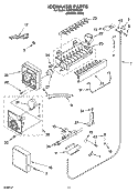 ICEMAKER PARTS Diagram and Parts List for KBRC36FMS01  KitchenAid Refrigerator
