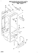 REFRIGERATOR LINER Diagram and Parts List for 4YED25DQDN00  Whirlpool Refrigerator