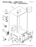 CABINET PARTS Diagram and Parts List for KSF26C4XYB02  KitchenAid Refrigerator