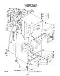 CABINET Diagram and Parts List for ET18EKXPWR2  Whirlpool Refrigerator