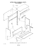 UPPER OVEN EXTERNAL Diagram and Parts List for SE950PERW3  Whirlpool Range