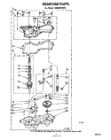 GEARCASE Diagram and Parts List for LA6900XKW2  Whirlpool Washer