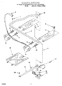 MANIFOLD Diagram and Parts List for SF315PEGQ1  Whirlpool Range