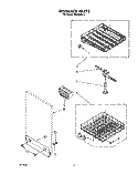 DISHRACK Diagram and Parts List for WU3006V2  Roper Dishwasher