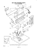TOP AND CONSOLE , LITERATURE AND OPTIONAL Diagram and Parts List for LG7801XMW0  Whirlpool Dryer