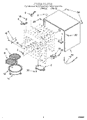 OVEN Diagram and Parts List for MC8130XAB0  Whirlpool Wall Oven