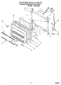 FREEZER DOOR Diagram and Parts List for ET18LKXAN01  Whirlpool Refrigerator