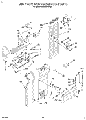 AIR FLOW AND RESERVOIR Diagram and Parts List for KSSS36DAW05  KitchenAid Refrigerator
