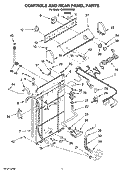 Part Location Diagram of WP8557460 Whirlpool Control Knob - Gray