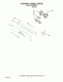 CONTROL PANEL PARTS Diagram and Parts List for IBD550PRS05  Whirlpool Wall Oven
