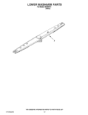 LOWER WASHARM PARTS Diagram and Parts List for IWU98761  Inglis Dishwasher