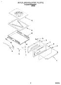 BROILER DRAWER, LITERATURE Diagram and Parts List for SB100PEDB1  Whirlpool Wall Oven