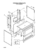 EXTERNAL OVEN Diagram and Parts List for FGP355VW3  Roper Range