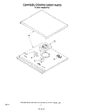 CONTROL COMPARTMENT Diagram and Parts List for KEMS376TBL1  KitchenAid Microwave Oven Combo