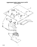 COMPONENT SHELF AND LATCH Diagram and Parts List for KEMS378XWH2  KitchenAid Wall Oven