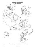 CABINET Diagram and Parts List for LG6401XKW0  Whirlpool Dryer