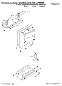 DOOR AND PANEL PARTS Diagram and Parts List for KUDU03FTWH0  KitchenAid Dishwasher