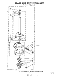BRAKE AND DRIVE TUBE Diagram and Parts List for LA3300XPW1  Whirlpool Washer