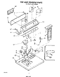 TOP AND CONSOLE , LITERATURE AND OPTIONAL Diagram and Parts List for LG5791XMW1  Whirlpool Dryer