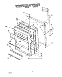 REFRIGERATOR DOOR, LIT/OPTIONAL Diagram and Parts List for RT18AKXBW00  Roper Refrigerator