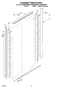 CABINET TRIM PARTS Diagram and Parts List for KSSS42QMB00  KitchenAid Refrigerator