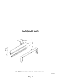 BACKGUARD Diagram and Parts List for SF305ESRW1  Whirlpool Range