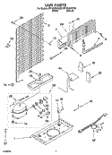 UNIT PARTS Diagram and Parts List for RT18VKXKQ03  Roper Refrigerator