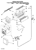 ICEMAKER PARTS Diagram and Parts List for ES2FHAXSA02  Whirlpool Refrigerator