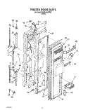 FREEZER DOOR Diagram and Parts List for 3XARG484WP00  Whirlpool Refrigerator
