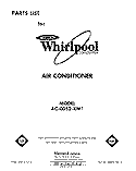 SECTION Diagram and Parts List for AC0052XM1  Whirlpool Air Conditioner