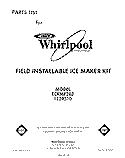 SECTION Diagram and Parts List for ECKMF283  Whirlpool Ice Maker
