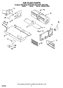 AIR FLOW PARTS Diagram and Parts List for TMH14XMS2  Estate Microwave