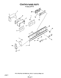CONTROL PANEL Diagram and Parts List for D6757^0  Whirlpool Range