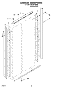 CABINET TRIM PARTS Diagram and Parts List for KSSC36QKS02  KitchenAid Refrigerator
