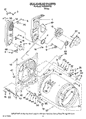 BULKHEAD PARTS Diagram and Parts List for MGD5830TW0  Maytag Dryer