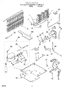 UNIT Diagram and Parts List for KTRP19KGWH01  KitchenAid Refrigerator