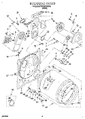 SECTION Diagram and Parts List for KEYE677BWH2  KitchenAid Dryer